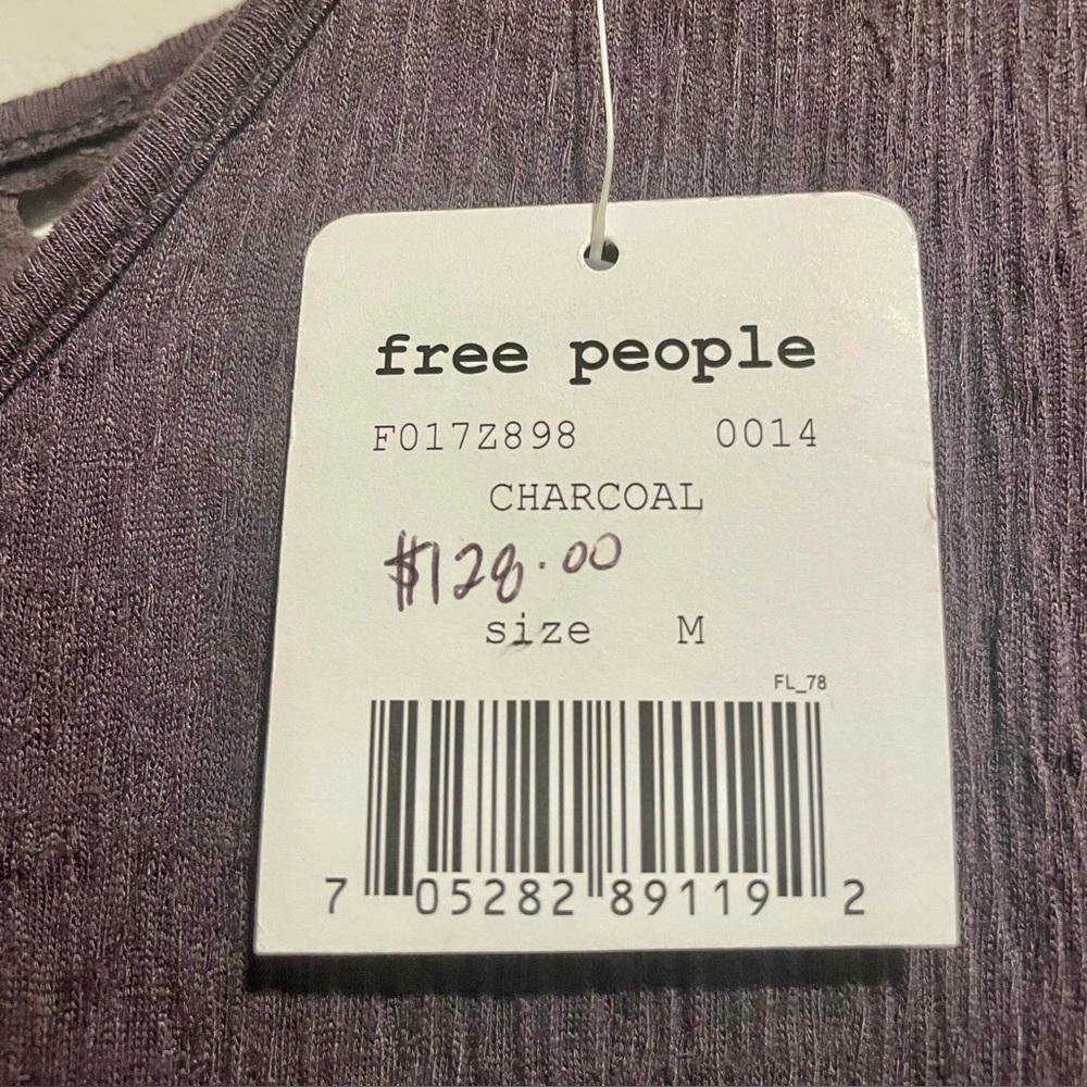 New! Free People long sleeve mini dress with lace insets - Picture 11 of 14